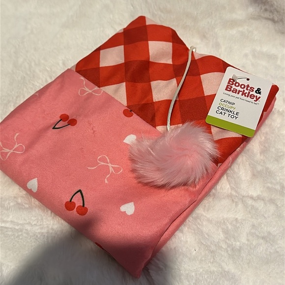 New Cat Toys lot of 5 Pink hearts cherry & sushi - Picture 2 of 8